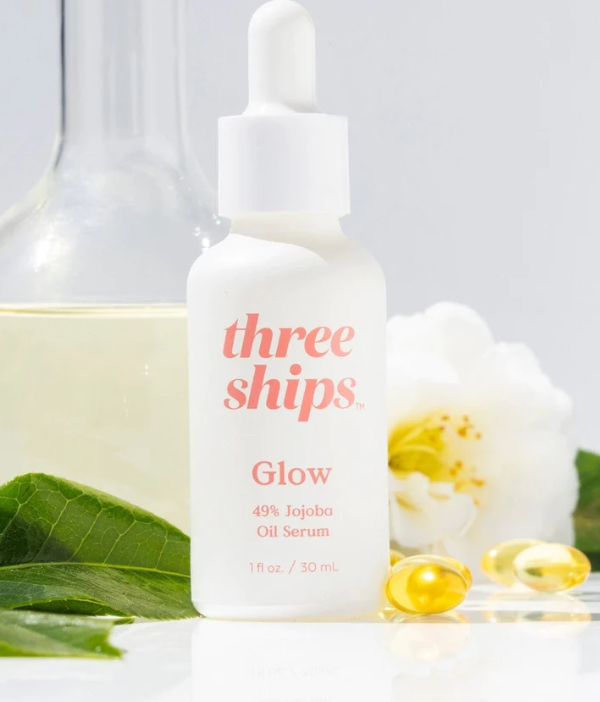 Three Ships Beauty - Glow 49% Jojoba Oil Serum for Oily + Combination Skin